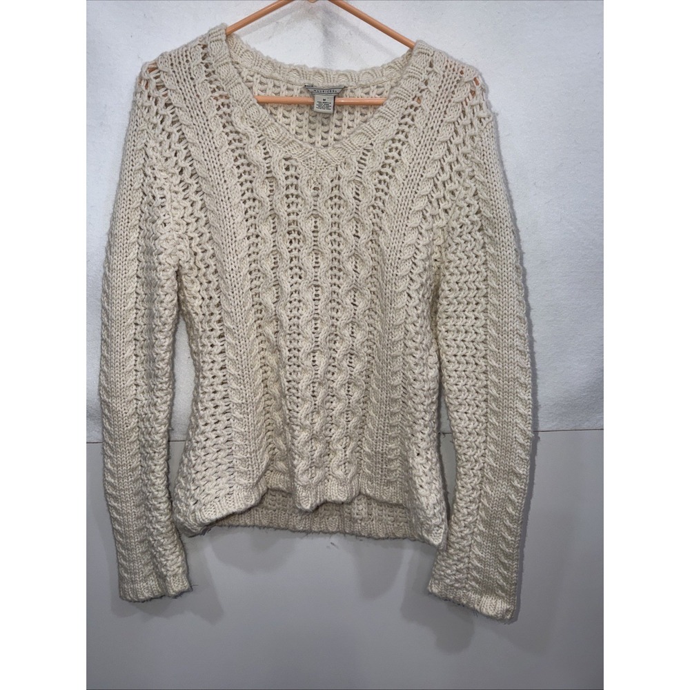 Maurice's Women's Wool Blend Sweater Size Medium Ivory